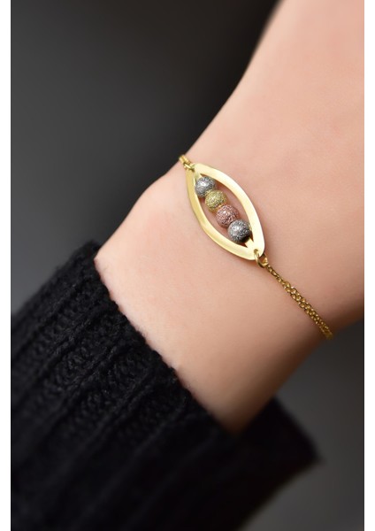 925 Ayar Gümüş Kaplama Üç Renkli Sim Dorika Toplu Bileklik fiyatları