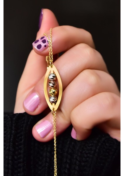 925 Ayar Gümüş Kaplama Üç Renkli Dorika Toplu Bileklik fiyatları