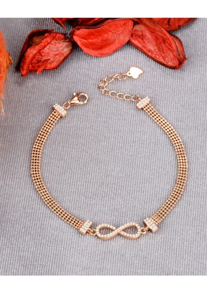 925 Ayar Gümüş Toplu Kaplama Sonsuzluk Bileklik