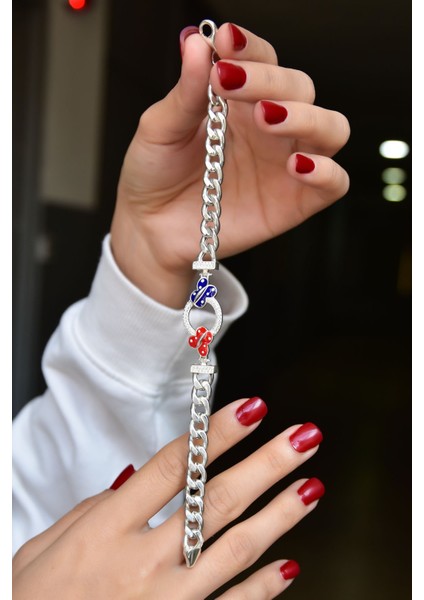 925 Ayar Gümüş Kaplama Kelebek Zincir Bileklik fiyatları