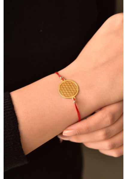 925 Ayar Gümüş Dorika Toplu Kaplama Yaşam Çiçeği Kadın Bileklik fiyatları