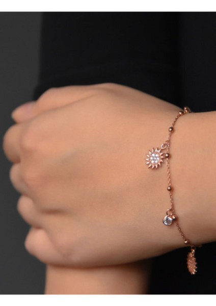 925 Ayar Gümüş Taşlı Güneş Bileklik fiyatları