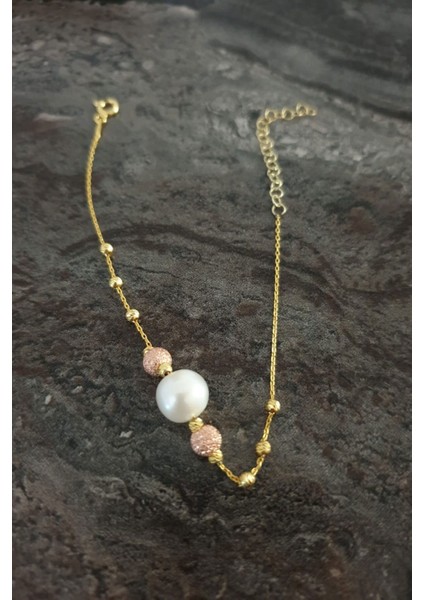 925 Ayar Gümüş Kaplama Sim Dorika Toplu Inci Kadın Bileklik fiyatları