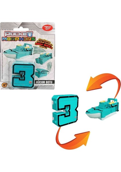 Neco Toys PM/6888 Pocket Morphers Dönüşebilen Numaralar / Tekli Satılır