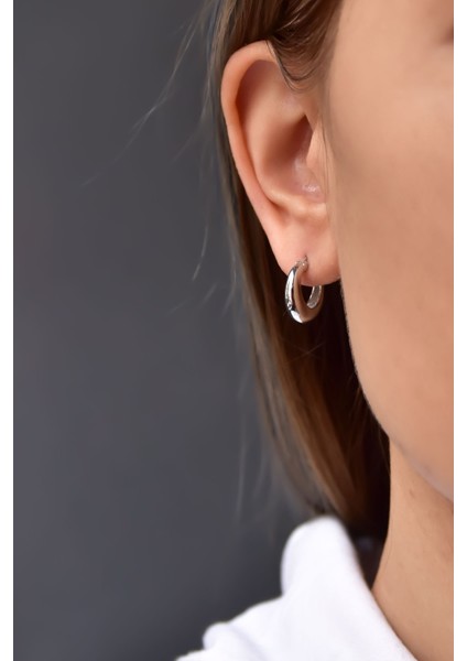 925 Ayar Gümüş Rodyum Kaplama Halka Küpe fiyatları