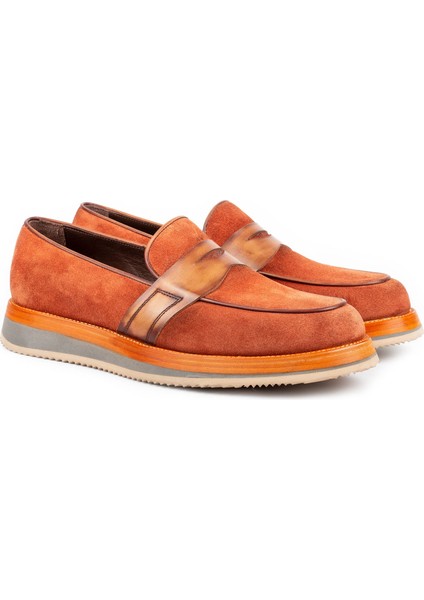 Suthep Mikrolight Taban Süet Deri Erkek Loafer Ayakkabı Loafer Klasik