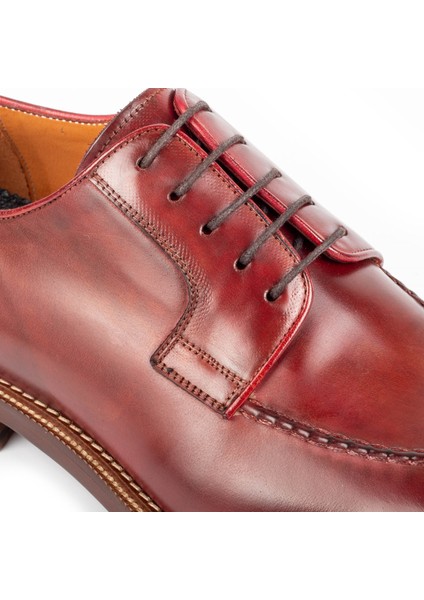 Ontake Kösele Taban Deri Erkek Derby Klasik Ayakkabı Kösele modelleri