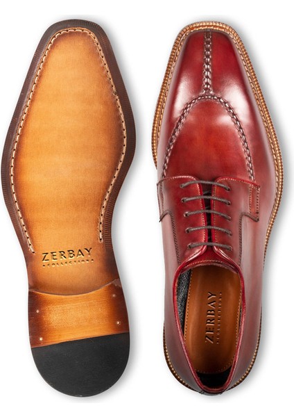 Ontake Kösele Taban Deri Erkek Derby Klasik Ayakkabı Kösele fırsatları