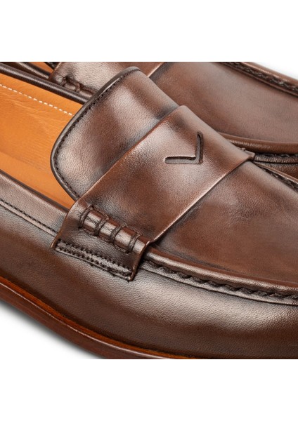 Stanley Kösele Taban Deri Erkek Loafer Klasik Ayakkabı Kösele modelleri