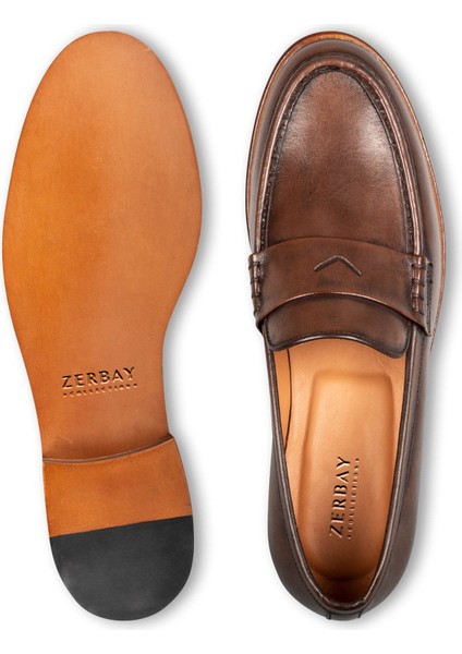 Stanley Kösele Taban Deri Erkek Loafer Klasik Ayakkabı Kösele fırsatları