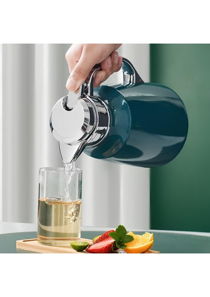 304 Çelik 1,6 L Çift Katmanlı Yeşil Vakumlu Kamp Piknik Çay Termos CIN556YS