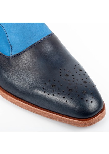 Kangto Kösele Taban Desenli Deri Erkek Klasik Ayakkabı Monkstrap Loafer modelleri