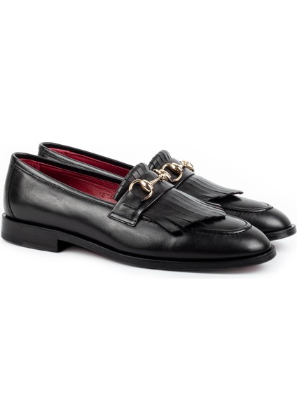 Jengish Deri Kösele Taban Loafer Klasik Ayakkabı