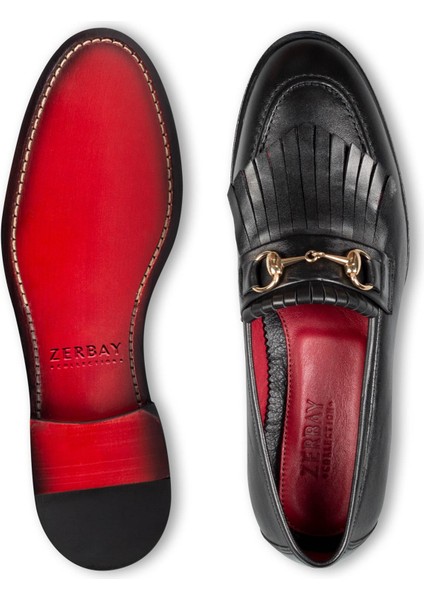 Jengish Deri Kösele Taban Loafer Klasik Ayakkabı fırsatları