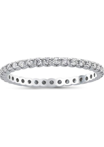 0.31 Ct F-G Si 0.92 gr 14 K Jwd Tam Tur Yüzük