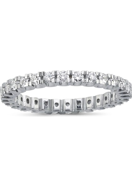 0.87 Ct F-G Si 2.06 gr 14 K Jwd Tam Tur Yüzük