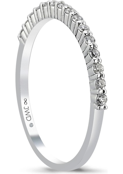 0.17 Ct F-G Si 1.21 gr 14 K Jwd Yarım Tur Yüzük fiyatları