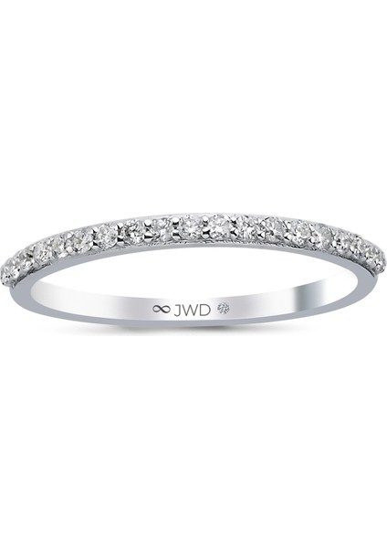 0.20 Ct F-G Vs-Si 1.59 gr 14 K Jwd Yarım Tur Yüzük
