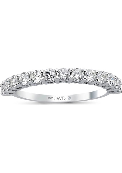0.72 Ct F-G Si 1.69 gr 14 K Jwd Yarım Tur Yüzük