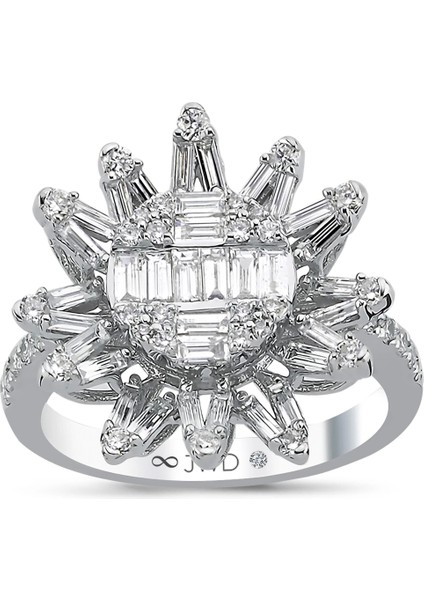 1.18 Ct F-G Si 4.91 gr 14 K Jwd Tasarım Yüzük