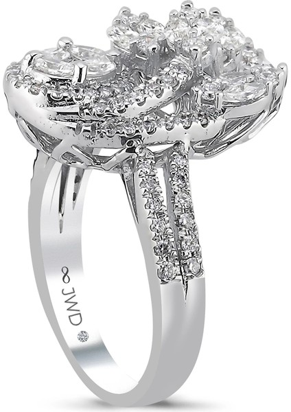 2.25 Ct F-G Si 8.22 gr 14 K Jwd Tasarım Yüzük fiyatları