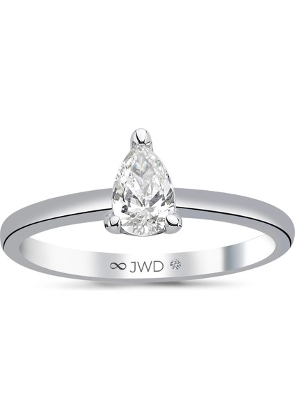 0.39 Ct F-G Si 2.21 gr 14 K Jwd Damla Yüzük