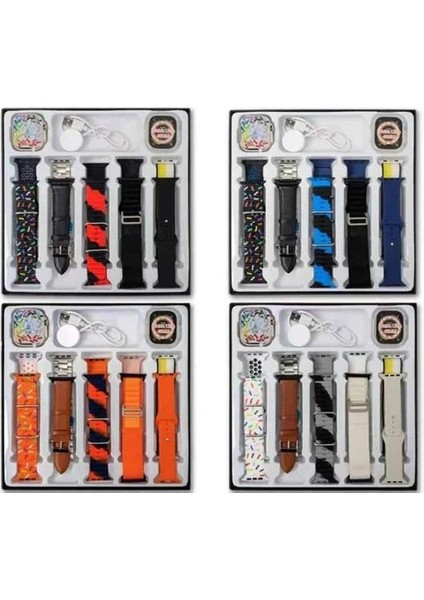 Watch 8 Ultra 49 mm 10 In 1 Akıllı Saat 10 Kordonlu Takvim Spor Whatsapp Menülü Koruma Kılıflı fiyatları