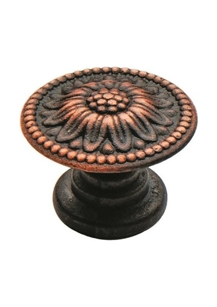 Mobilya Dolap Kulp Eskitme Tek Vidalı Bakır Ayçiçeği Düğme modelleri