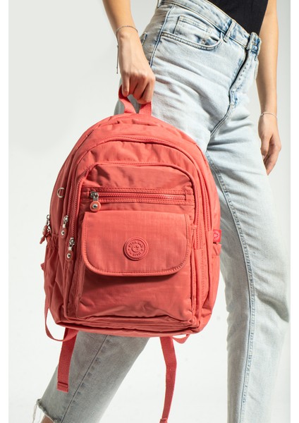 Krem Unisex Ayarlanabilir 9 Gözlü Laptop Bölmeli Çantası indirimleri