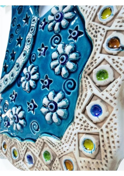 Dekoratif Seramik Semazen Şeklinde Duvar Kapı Süsü