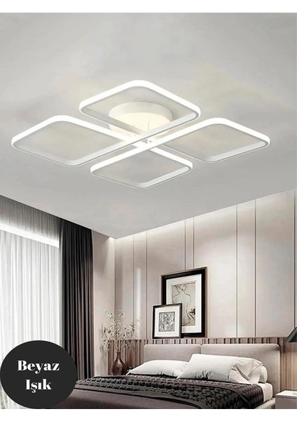 Zac Plafonyer Ledli Avize Modern Mutfak LED Salon Avize -(3 Renk Led)