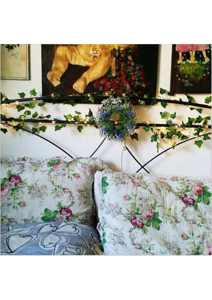 Dekoratif Büyük Yapraklı 2 Metre Sarmaşık Çiçek LED Işık fırsatları