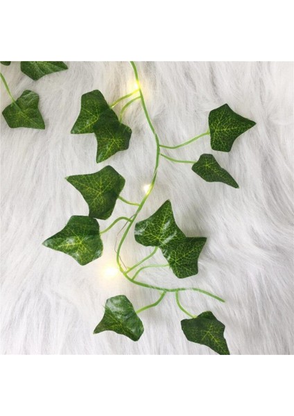 Dekoratif Büyük Yapraklı 2 Metre Sarmaşık Çiçek LED Işık indirimleri