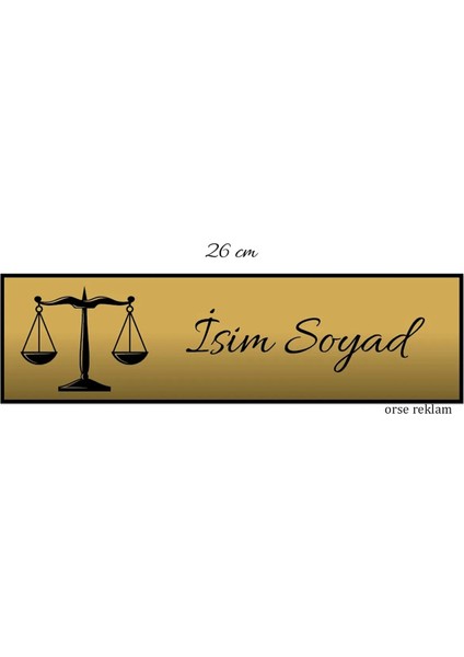 Avukat Kapı Tabelası