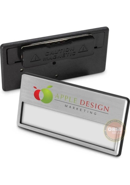 Metal Yaka Kartı - Mıknatıslı Isim Değiştirmeli 10 Adet