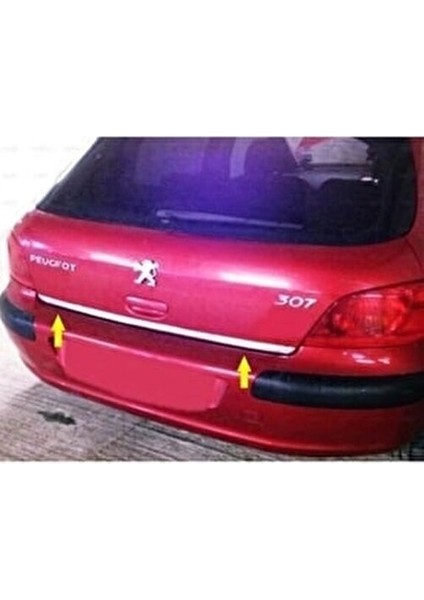 Peugeot 307 Krom Bagaj Alt Çıtası 2000 Üzeri P.çelik