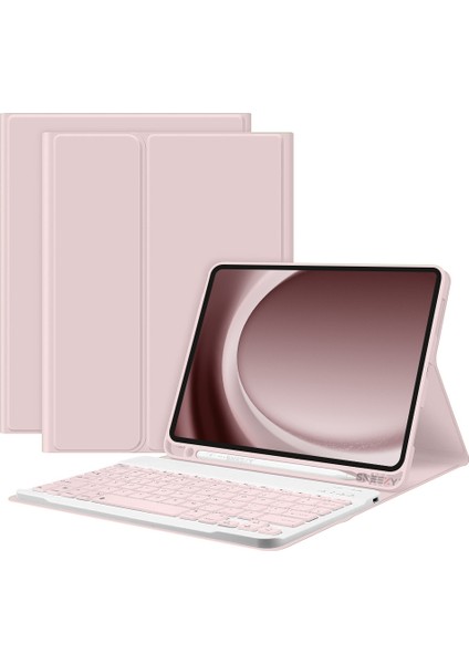 Apple iPad Air 4.nesil 10.9 Inç 2020 Uyumlu Styletech Bluetooth Klavyeli Çok Yönlü Kılıf
