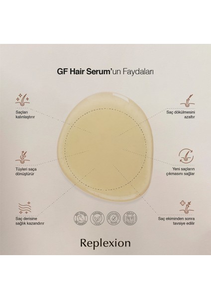 GF Hair Serum 120ml. Anti-hair Loss, Saç Dökülmesine Karşı Serum