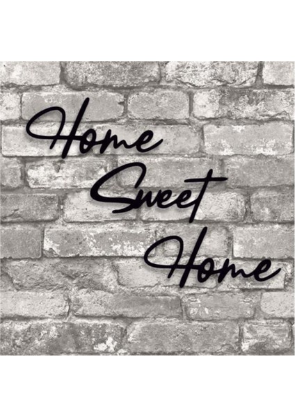 Dekoratif Home Sweet Home Yazılı Ahşap Tablo Duvar Süsü