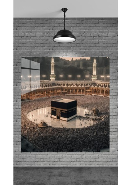 Cam Dini Kabe Manzarası ile Temperli Cam Tablo