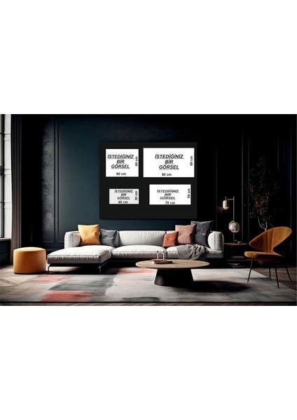 Cam Dini Kabe Manzarası ile Temperli Cam Tablo modelleri