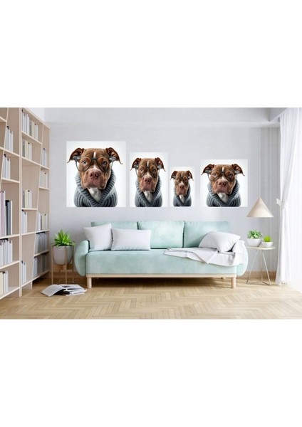 Cam Yavru Köpek Cam Tablo