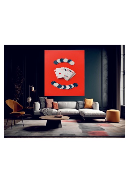 Pişti Oyun Kağıtları Temperli Cam Üzerine Tablo Sevgilinize Yılbaşı fiyatları