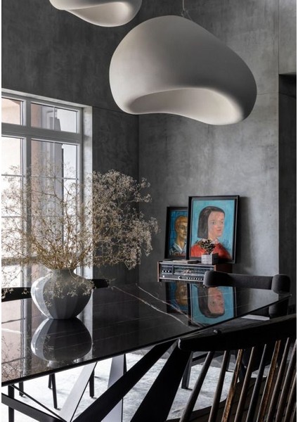 Kaya Beton Tekli Sarkıt Avize Beton E27 Modern Avize modelleri