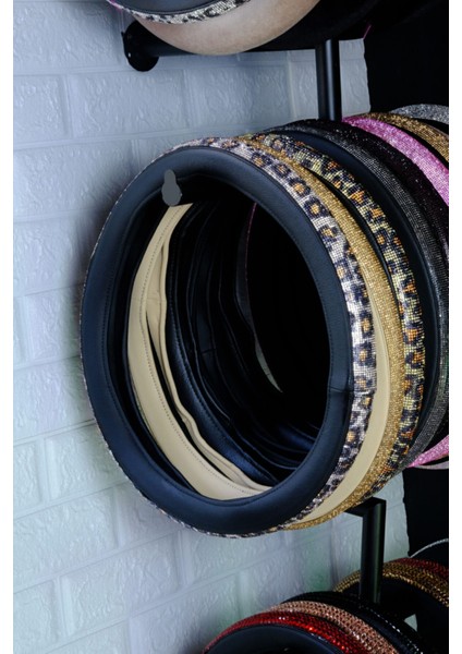 Baget Taşlı Araba Direksiyon Kılıfı modelleri