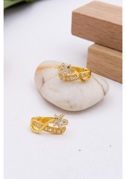 22 Ayar Altın Küpe J Klips Kadın Küpe LKKP1245