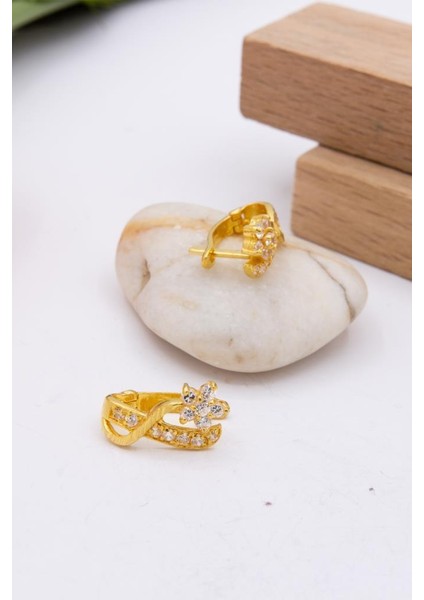 22 Ayar Altın Küpe J Klips Kadın Küpe LKKP1245 fiyatları