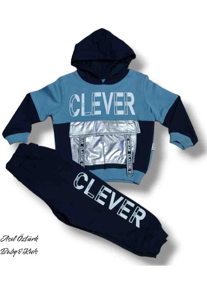 Kız Erkek Bebek Çocuk Unisex Pamuklu Alt Üst Takım Kapşonlu Cep Detaylı fırsatları