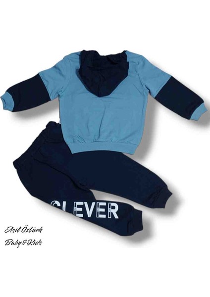 Kız Erkek Bebek Çocuk Unisex Pamuklu Alt Üst Takım Kapşonlu Cep Detaylı indirimleri