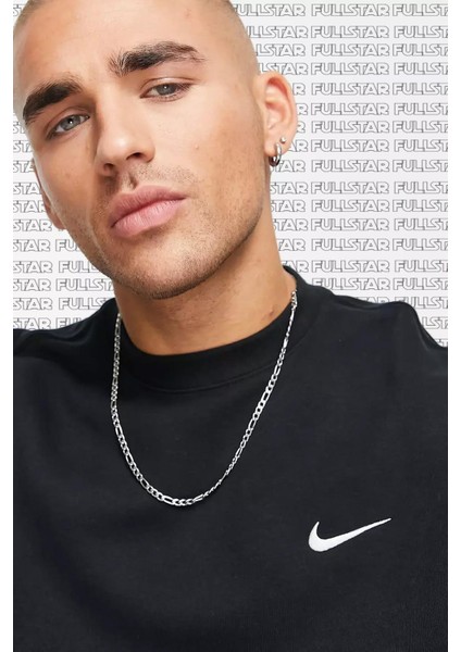 Sportswear Club Crew Sweatshirt Black Sweatshirt Siyah